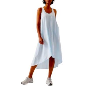Athleta Breezeful Racerback Presidio Baby Blue Hi Lo Midi/Maxi Dress  - M/P